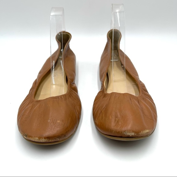 J. Crew brown leather ballet flats size 10 - Picture 4 of 8